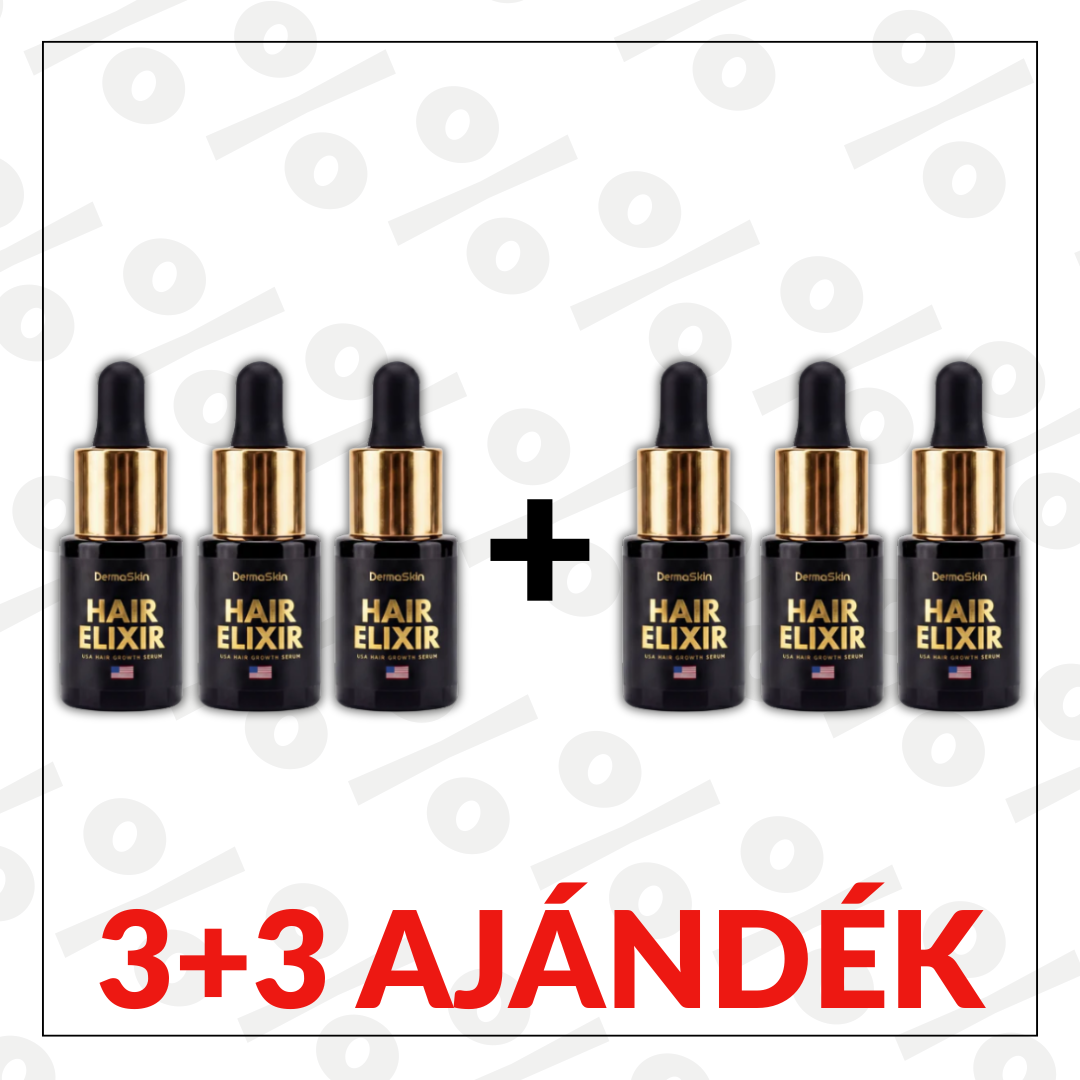 3+3 Ajándék USA Hair Elixir Férfiaknak - Extrém Hatékonyan Beindítja A Hajnövekedést & Megállítja A Hajhullást