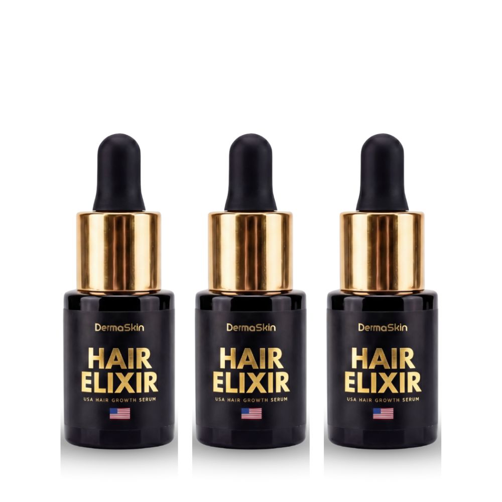 3db USA Hair Elixir - Extrém Hatékonyan Beindítja A Hajnövekedést & Megállítja A Hajhullást (Nőknek)