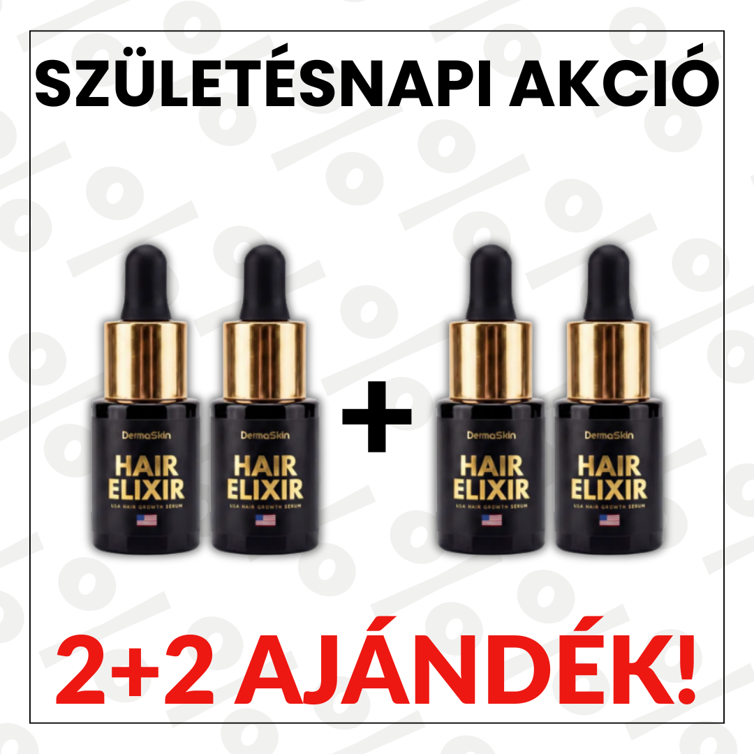 2+2 Ajándék USA Hair Elixir Férfiaknak - Extrém Hatékonyan Beindítja A Hajnövekedést & Megállítja A Hajhullást